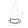 Подвесной светодиодный светильник Eurosvet Parafe 40024/1 LED серый