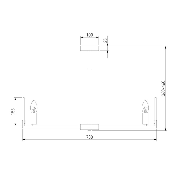 Потолочная люстра Eurosvet Marble 60158/7 латунь