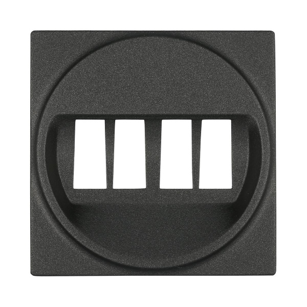 Накладка LK Studio аудио-розетки (черный бархат) 857408-1