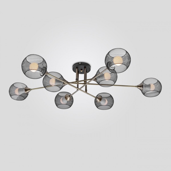 Потолочная люстра IMEX MD.4540-8-S BK+AB