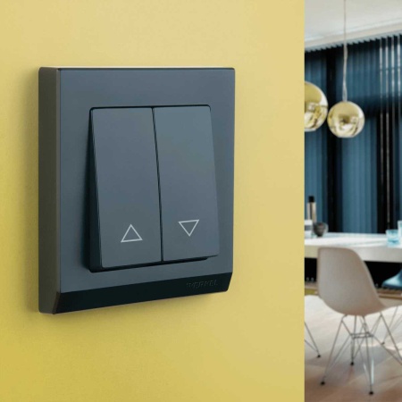 Выключатель жалюзи Werkel черный W1124508 4690389156748