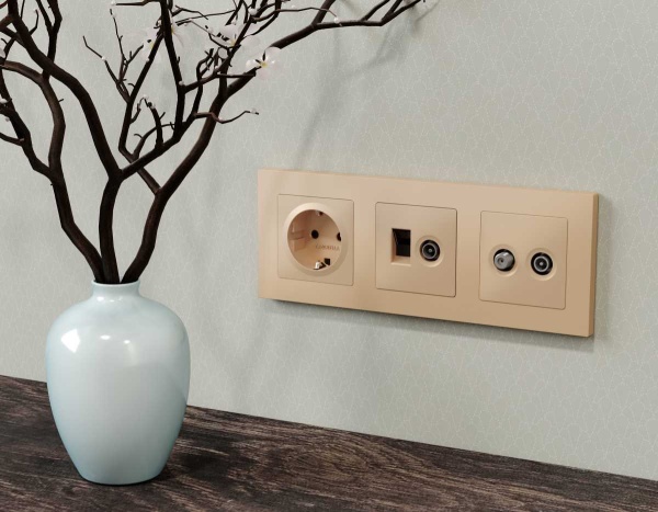 Лицевая панель AMBRELLA VOLT ALFA AP6133