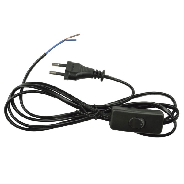 Шнур сетевой с вилкой и выключателем Uniel UCX-C10/02A-170 Black UL-00004429 Шнур сетевой с вилкой и выключателем Uniel UCX-C10/02A-170 Black UL-00004429