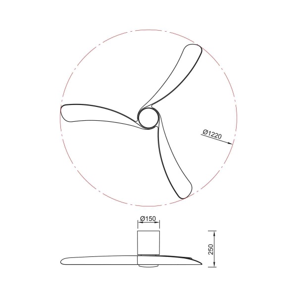 Люстра-вентилятор Mantra NEMO M 9048