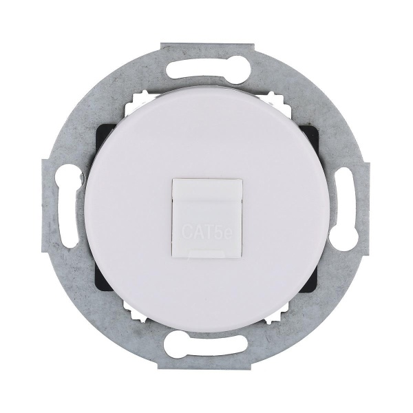 Розетка LK Studio компьютерная RJ-45 кат. 6 с накладкой (белый) Vintage 886304-1