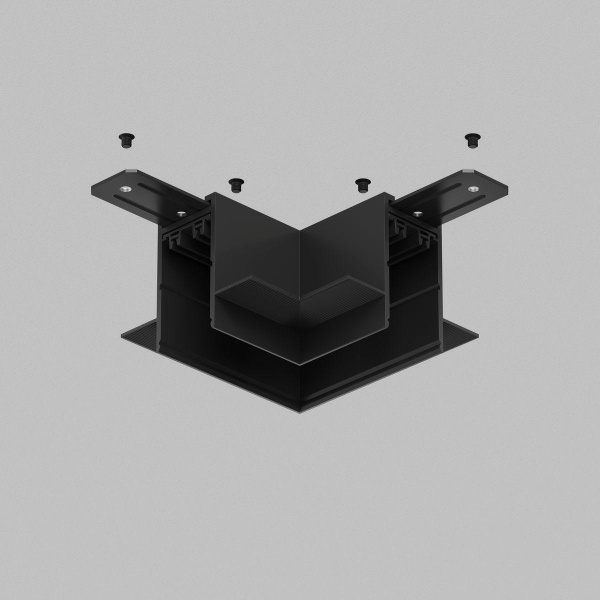 Коннектор L-образный потолок-потолок Denkirs Smart Hide TR2112-BK