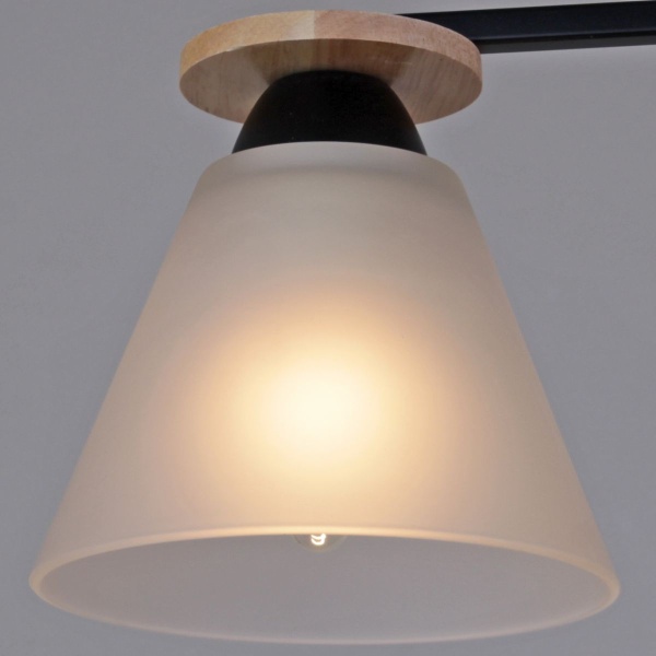 Потолочная люстра Reluce 11630-0.3-03 BK+WOOD