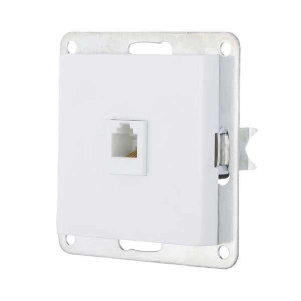 Розетка телефонная RJ-12 LK Studio LK80 белый 845504-1 Розетка телефонная RJ-12 LK Studio LK80 белый 845504-1
