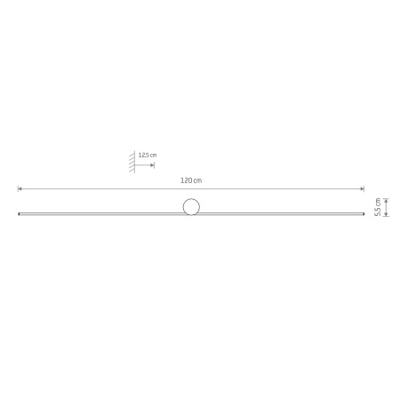 Настенный светильник Nowodvorski Spin Led L Black 10371