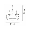 Подвесная люстра Vitaluce V1813-7/8+8