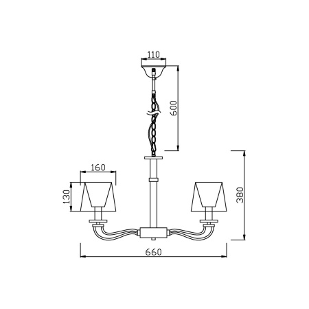 Подвесная люстра Vele Luce Olimpia VL1764L05