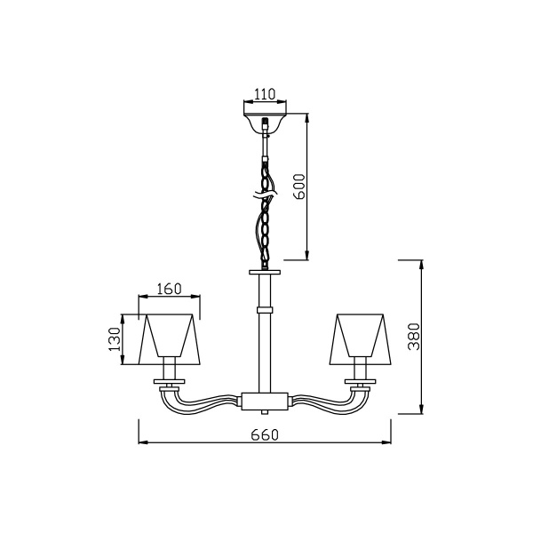 Подвесная люстра Vele Luce Olimpia VL1764L05