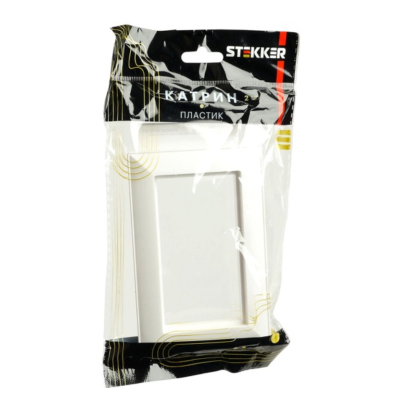 Рамка 2-местная (без перемычки), пластик, Stekker, PFR00-7012-01 Катрин, белый 50050