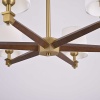 Подвесная люстра Imperium Loft Jorgenson D85 White/Dark Wood 203574-26