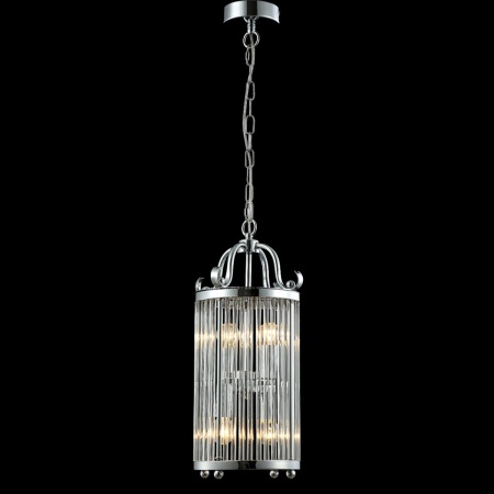 Подвесная люстра Crystal Lux Tadeo SP4 D200 Chrome/Transparente