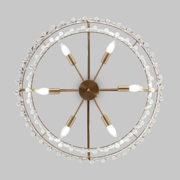 Подвесная люстра Eurosvet Sophie 60165/6 латунь