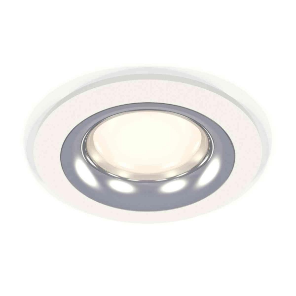 Комплект встраиваемого светильника Ambrella light Techno Spot XC7621003 SWH/PSL белый песок/серебро полированное (C7621, N7012)