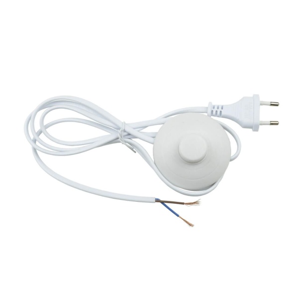 Шнур сетевой с вилкой и выключателем Uniel UCX-C20/02A-170 White UL-00004434 Шнур сетевой с вилкой и выключателем Uniel UCX-C20/02A-170 White UL-00004434