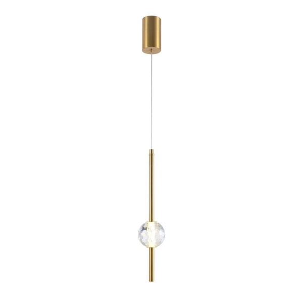 Подвесной светодиодный светильник Indigo Ciondolo 11066/1P Brass V000170L