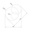 Потолочная светодиодная люстра Escada CONTOUR 10213/2LED BL Chrome