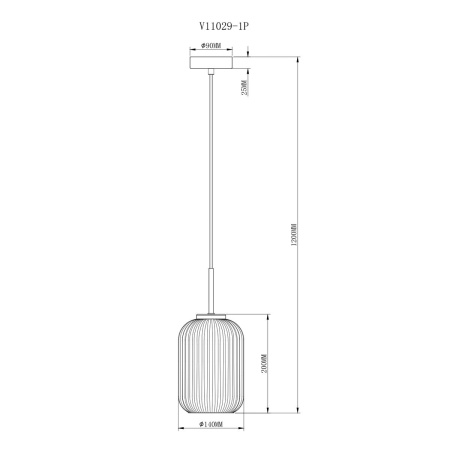 Подвесной светильник Moderli Ivory V11029-1P