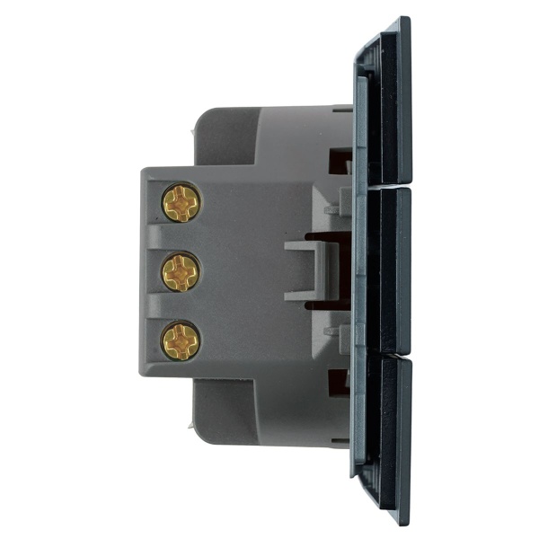 Выключатель 3-клавишный (механизм), Stekker, 250В, 10А Мия, RSW10-3108-05, черный бархат 50444