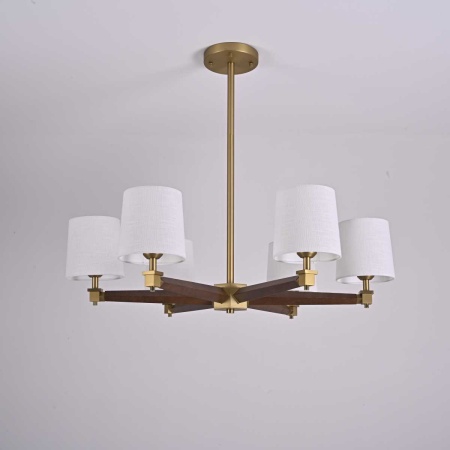 Подвесная люстра Imperium Loft Jorgenson D85 White/Dark Wood 203574-26