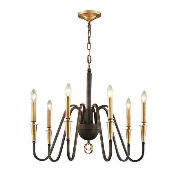 Люстра подвесная Alfa Light F1124-17 D700*H610 BK+GD