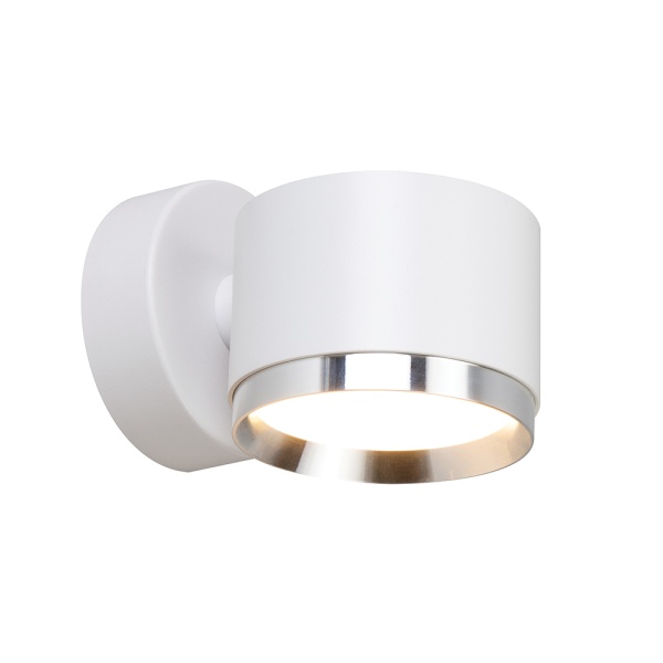 Светильник  настенный Feron HL4598  Barrel DUET 12W, 230V,GX53, белый + хром IP20 Светильник  настенный Feron HL4598  Barrel DUET 12W, 230V,GX53, белый + хром IP20