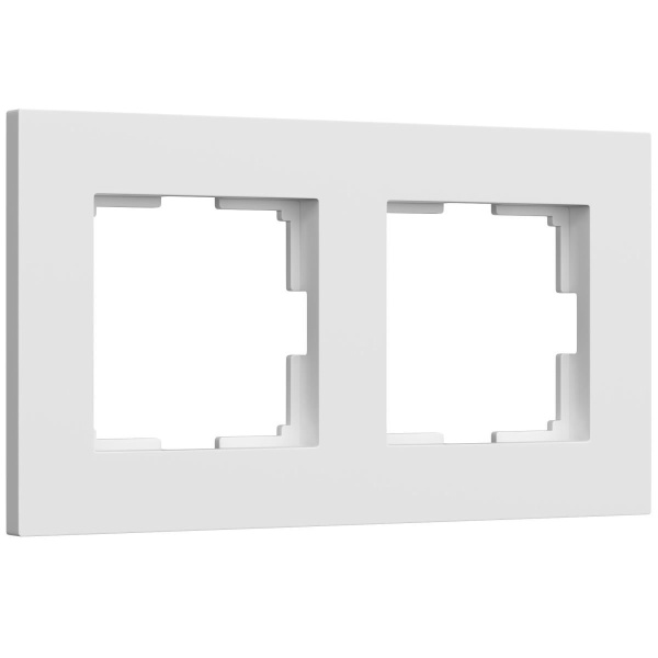 Рамка Werkel Slab на 2 поста белый матовый W0022961 4690389193385