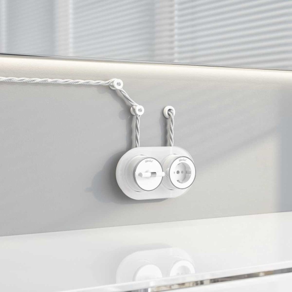 Набор втулок для вывода кабеля из стены 2 шт. Werkel Ретро белый W6421101 4690389166068