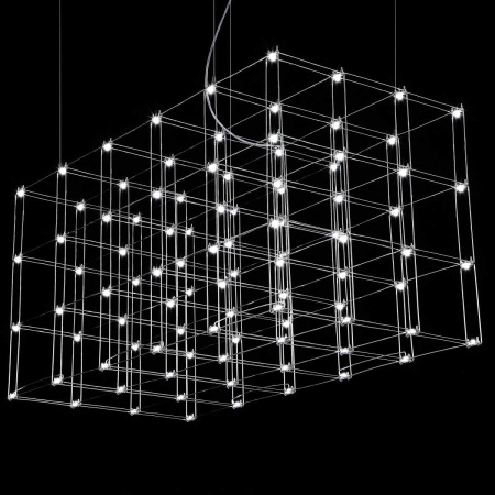 Подвесная люстра Imperium Loft Quasar Cosmos Square Led Pendant Light 120/60/60 144369-22