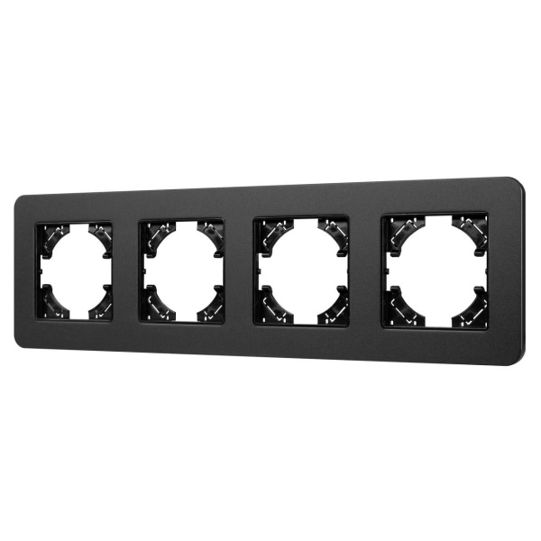 Рамка алюминиевая FRM-AKIRY-SFAL-4-BK Arlight 049744