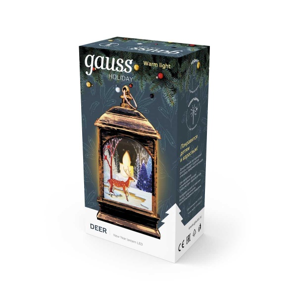 Светодиодный фонарь Gauss Олененок Holiday HL031