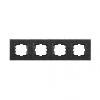 Рамка 4-постовая Mono Electric Style Granit чёрный гранит 107-610000-163