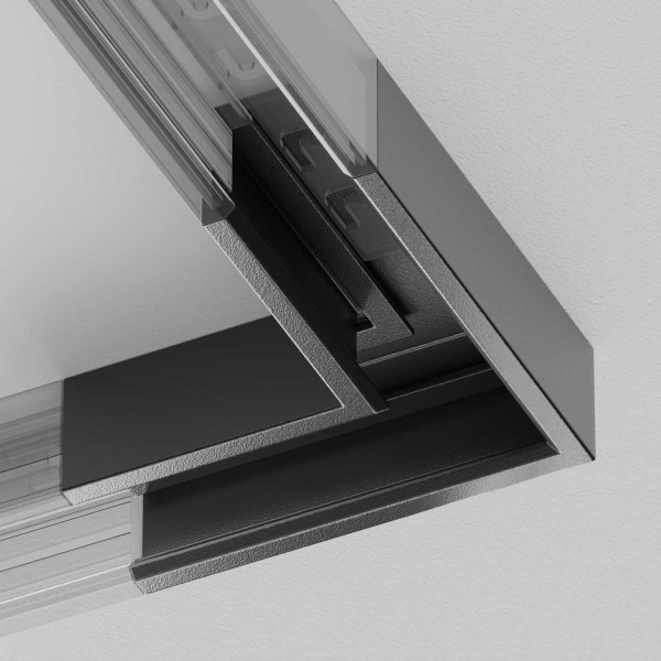 Коннектор угловой Exility X накладной, черный Maytoni Technical EXILITY X Accessories for tracks Exility X TRA239CL-41B