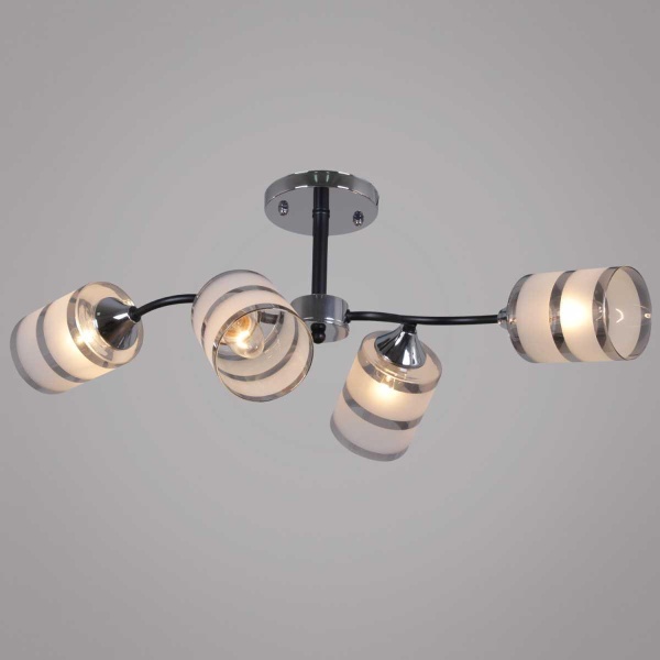 Потолочная люстра Reluce 45360-0.3-04 BK+CR