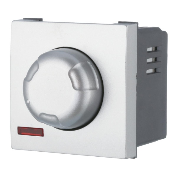 Светорегулятор LK Studio поворотный нажимной 600 Вт (серебристый металлик) LK45 857203-1 Светорегулятор LK Studio поворотный нажимной 600 Вт (серебристый металлик) LK45 857203-1