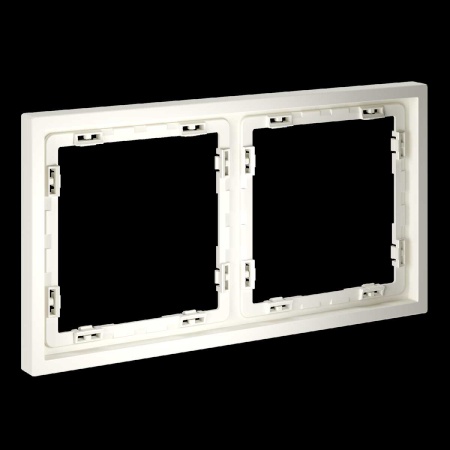 Рамка пластиковая S70 на 2 пост, (хлопок) Voltum VLS100213