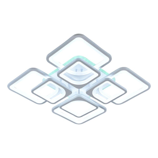 Потолочная светодиодная люстра Reluce 11005-0.3-4+4RGB WH(RGB)