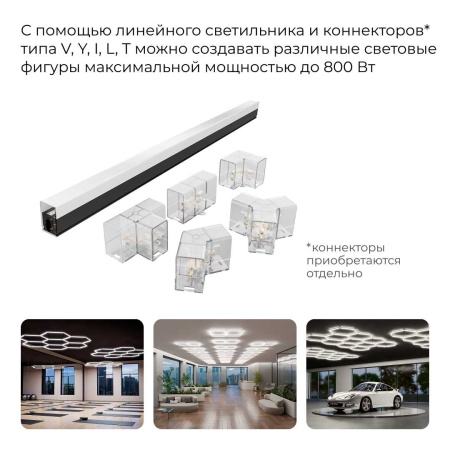 Накладной линейный светодиодный светильник Apeyron 30-55