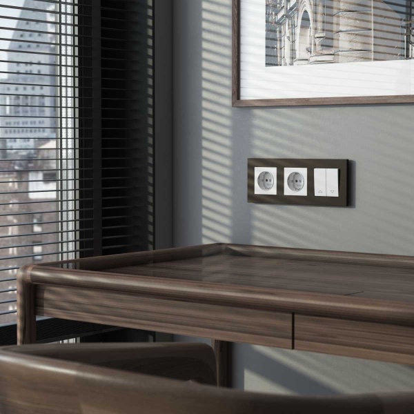 Выключатель жалюзи Werkel белый W1124501 4690389155239