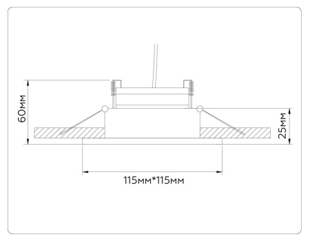 Встраиваемый светильник Ambrella light TECHNO SPOT TN52342