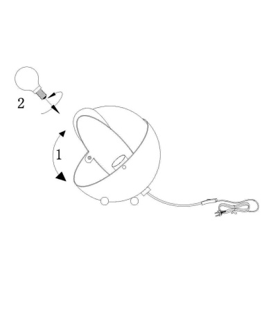 Настольная лампа Lucide Blub 06512/01/30