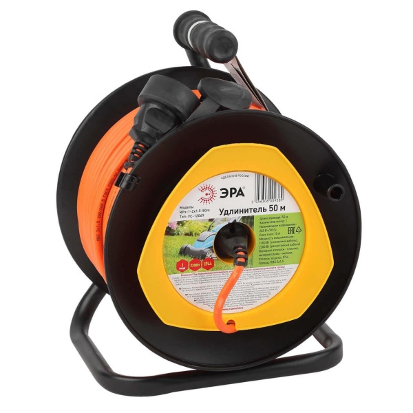 Удлинитель силовой ЭРА RPx-1-2x1.5-50m Б0046835 Удлинитель силовой ЭРА RPx-1-2x1.5-50m Б0046835