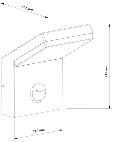 Уличный настенный светодиодный светильник Deko-Light Tucanae Motion 731133