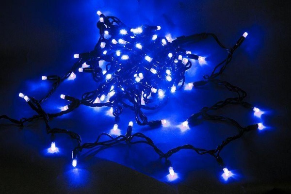 Cветодиодная гирлянда Sneha нить 230V синий статичный A-026A BL