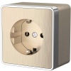 Розетка с заземлением Werkel Gallant шампань рифленый W5071010 4690389164491