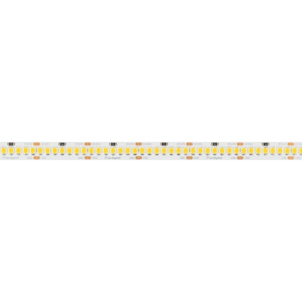 Светодиодная лента Arlight 11W/m 252Led/m 2835SMD теплый белый 5M RT-A252-10mm 24V Warm2400 028620(2)