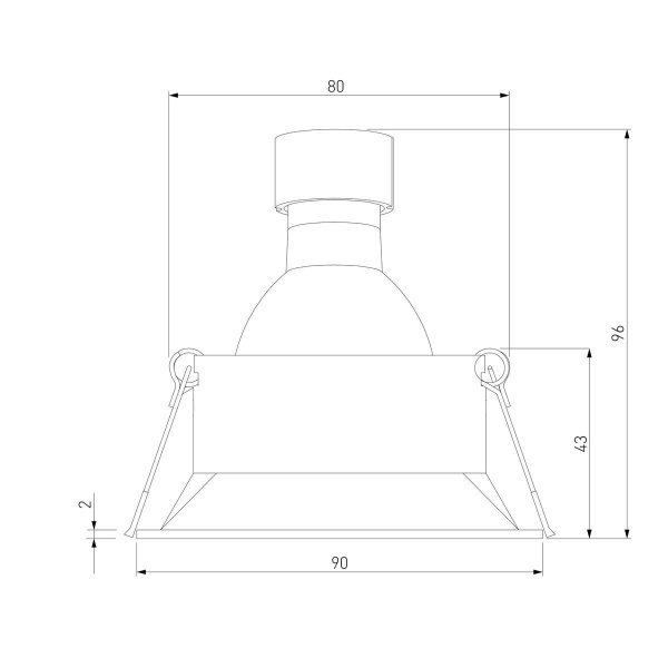 Встраиваемый светильник Elektrostandard Punto 25017/01 a065472 Встраиваемый светильник Elektrostandard Punto 25017/01 a065472